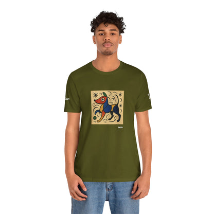 T-Shirt unisex  DOGART - MIRO - Dipinto iconico rivisitato con i cani