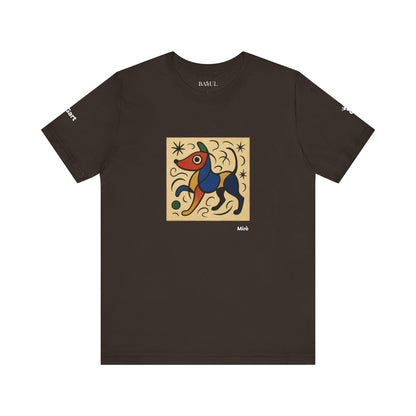 T-Shirt unisex  DOGART - MIRO - Dipinto iconico rivisitato con i cani