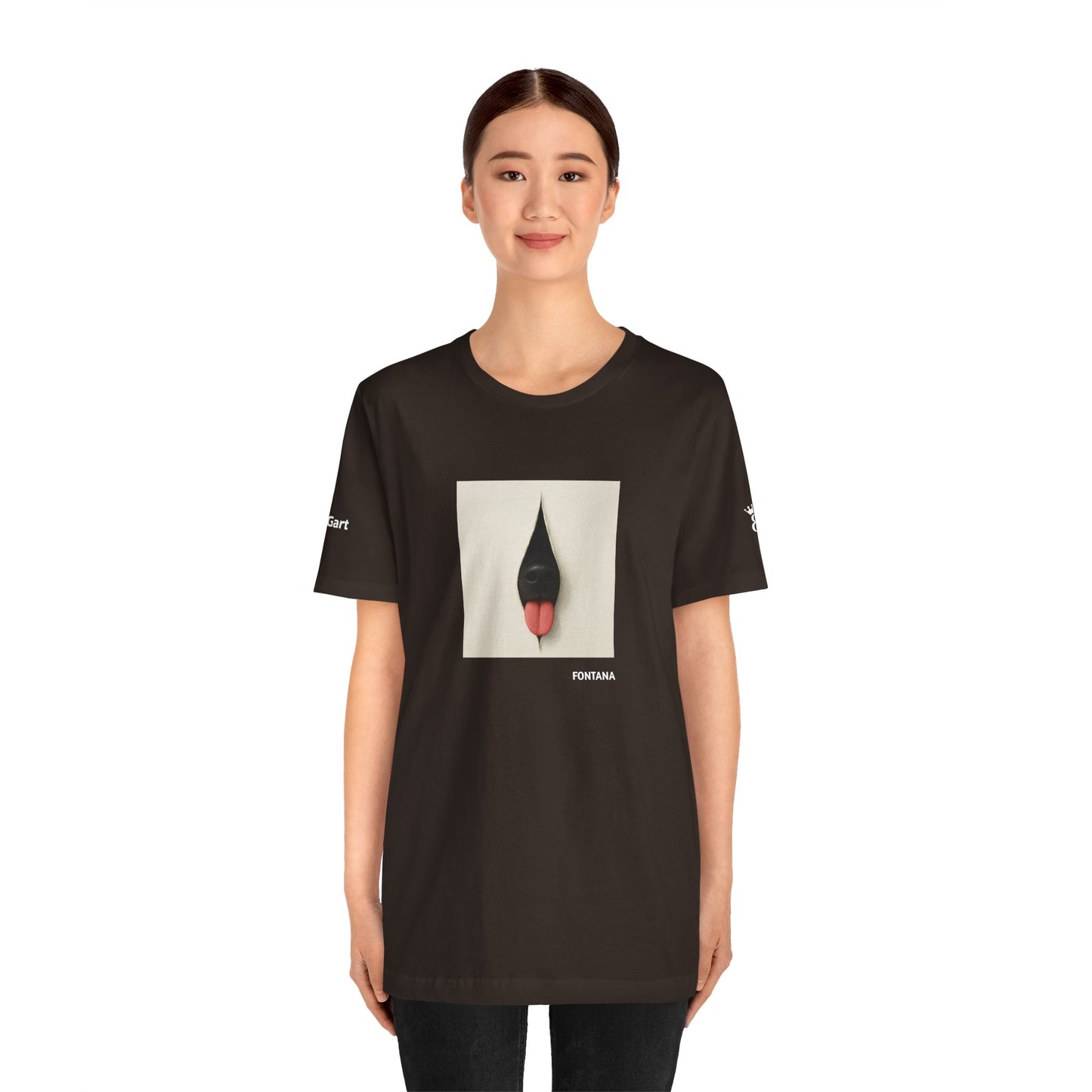 T-Shirt unisex  DOGART - FONTANA - Un dipinto iconico rivisitato con i cani