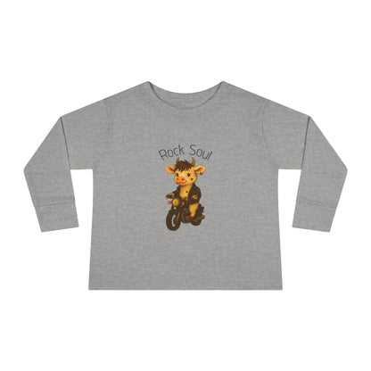 Magliette Rock Soul per bambini - Mucca - Animali dolci con un ritmo ribelle