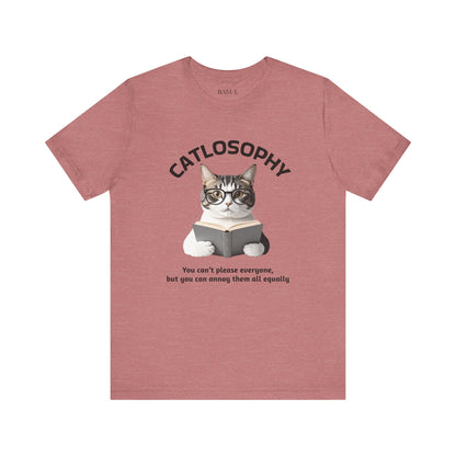 Catlosophy Unisex Jersey Maglietta a maniche corte – Design "Non puoi accontentare tutti"