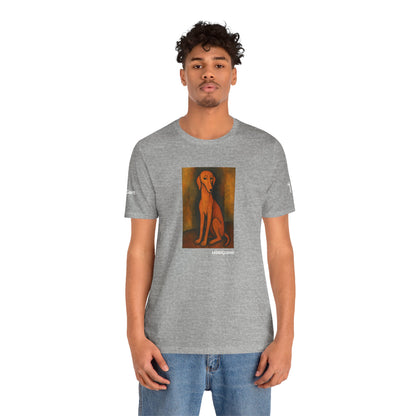 Unisex T-Shirt con cane DOGART  - MODIGLIANI - Un dipinto iconico rivisitato con i cani