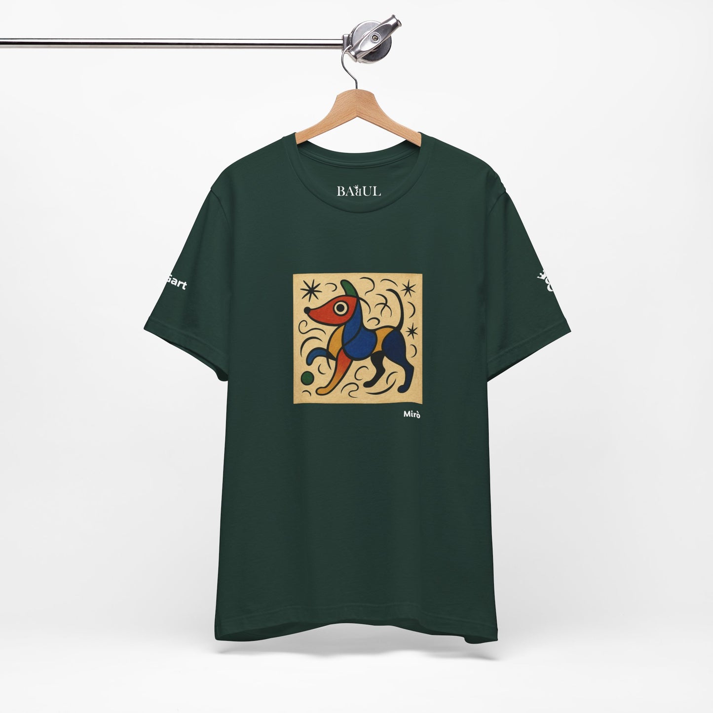 T-Shirt unisex  DOGART - MIRO - Dipinto iconico rivisitato con i cani