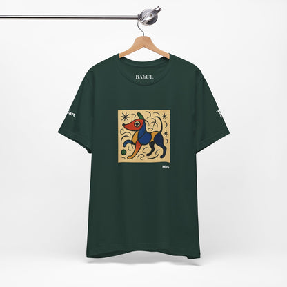 T-Shirt unisex  DOGART - MIRO - Dipinto iconico rivisitato con i cani