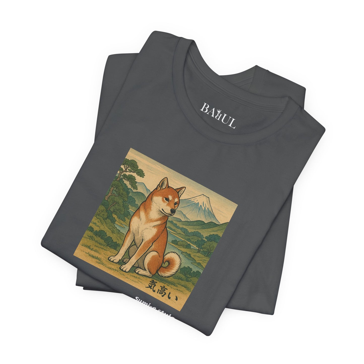 Unisex T-Shirt con cane DOGART - STILE SUMI-E - Dipinto iconico rivisitato con i cani