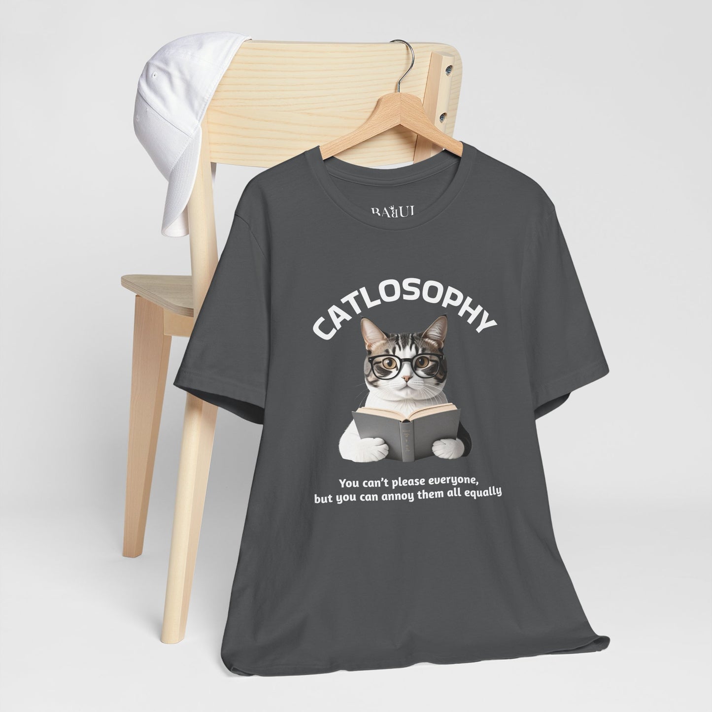 Catlosophy Unisex Jersey Maglietta a maniche corte – Design "Non puoi accontentare tutti"