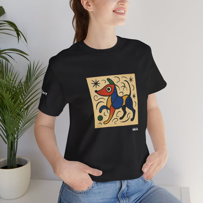 T-Shirt unisex  DOGART - MIRO - Dipinto iconico rivisitato con i cani