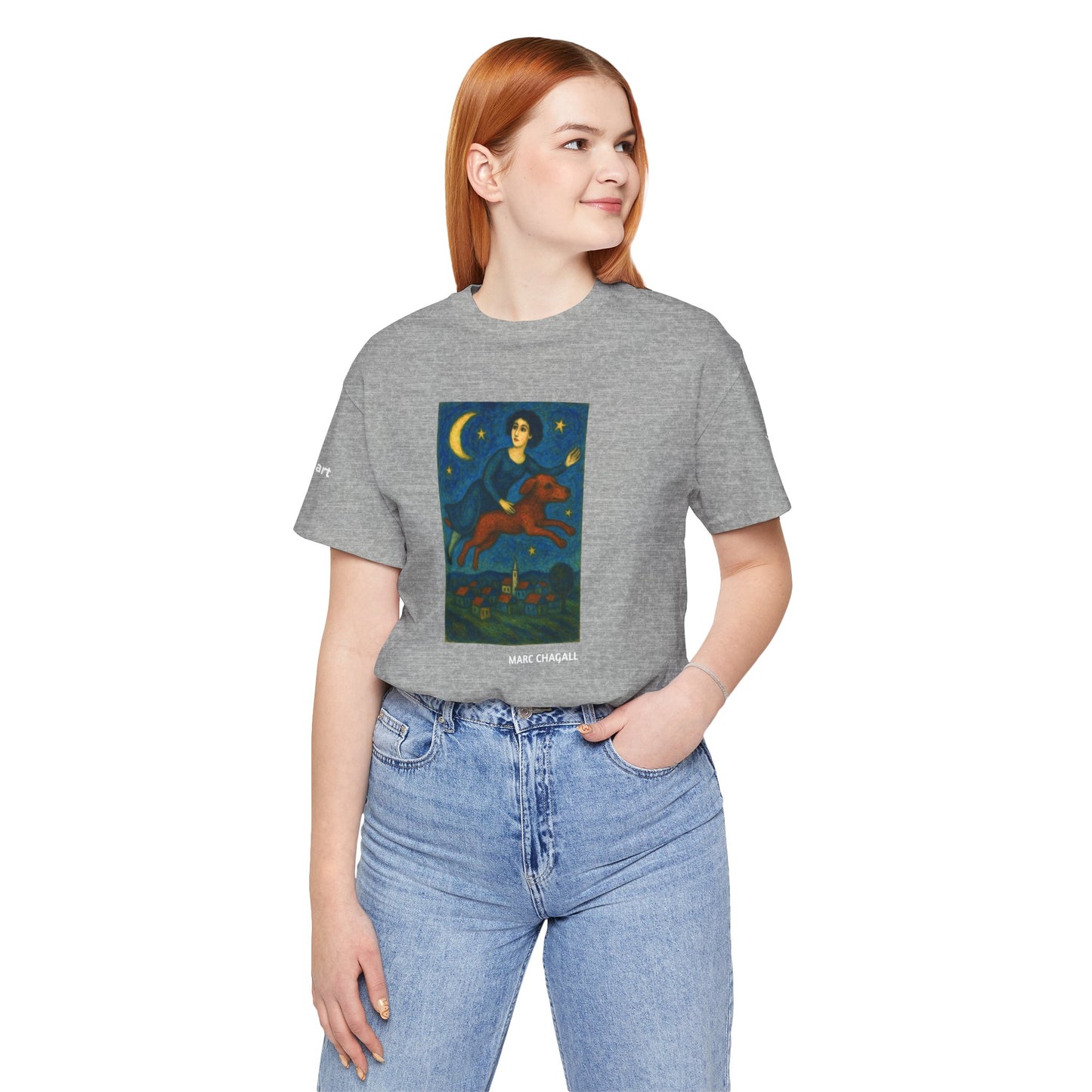 T-Shirt unisex  DOGART - MARC CHAGALL - Un dipinto iconico rivisitato con i cani