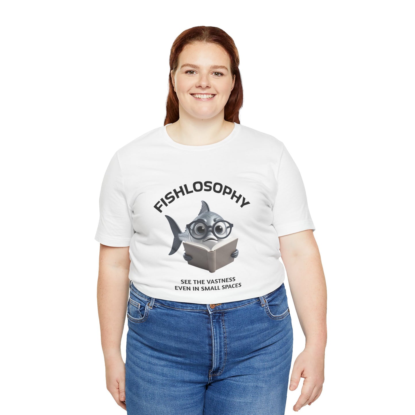 Fishlosophy Unisex Jersey Maglietta a maniche corte – Vedi la vastità anche in spazi ristretti.