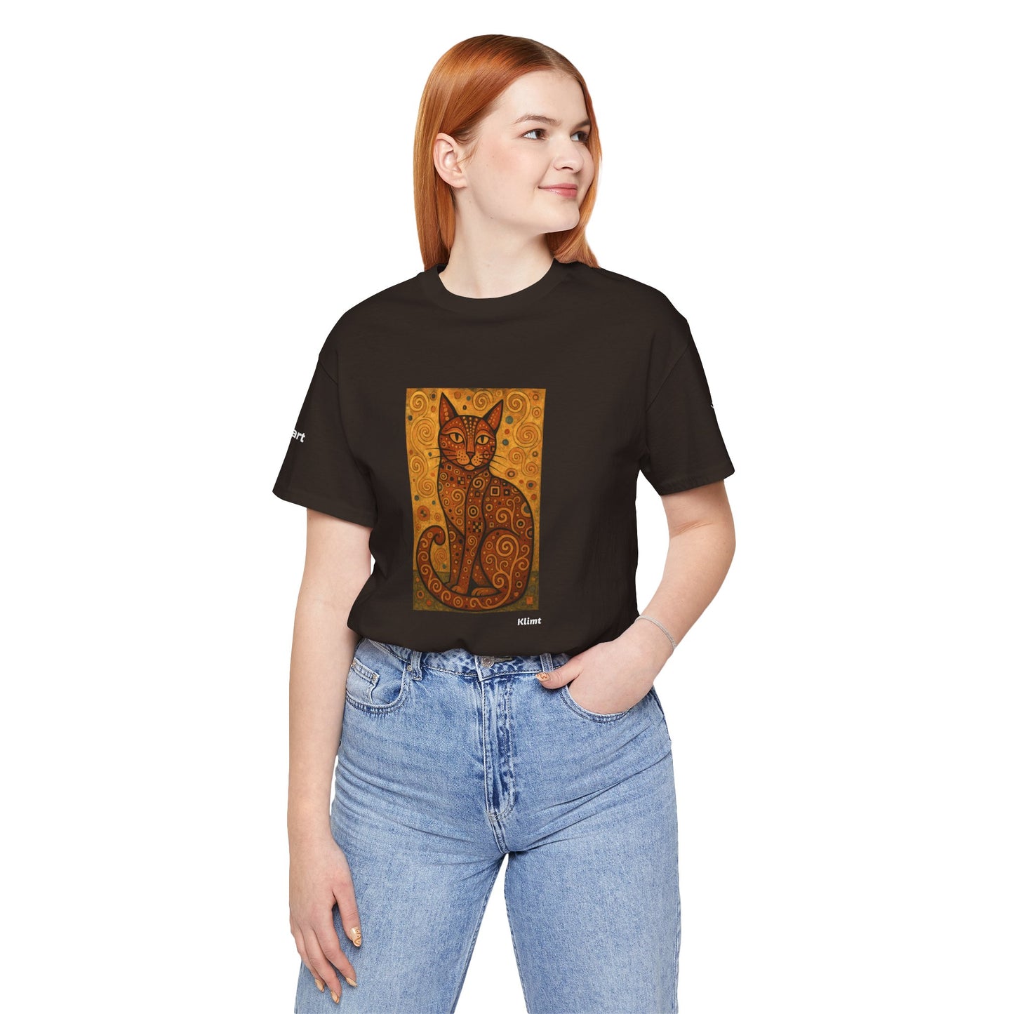 T-shirt unisex CATART - KLIMT - Arte classica, reinterpretata dai gatti.