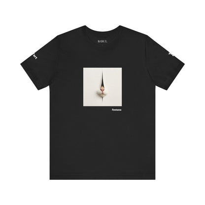 T-shirt unisex CATART - FONTANA - Un dipinto iconico rivisitato con i gatti