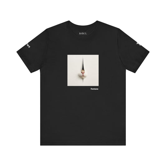 T-shirt unisex CATART - FONTANA - Un dipinto iconico rivisitato con i gatti
