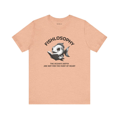 Fishlosophy Unisex Jersey Maglietta a maniche corte – Vedi la vastità anche in piccoli spazi.