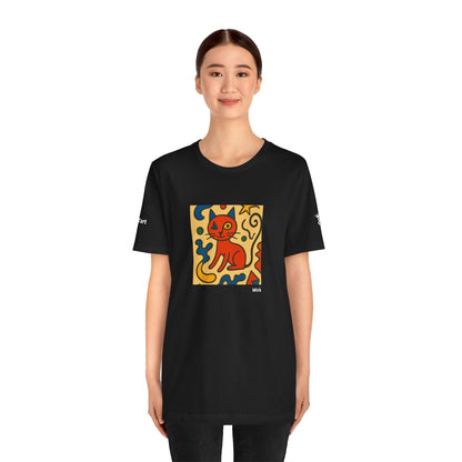 T-shirt unisex CATART - MIRO - Dipinto iconico rivisitato con i gatti