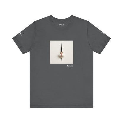 T-shirt unisex CATART - FONTANA - Un dipinto iconico rivisitato con i gatti