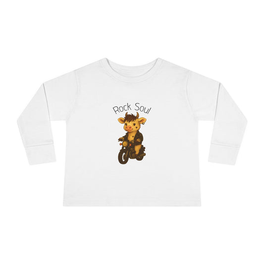 Magliette Rock Soul per bambini - Mucca - Animali dolci con un ritmo ribelle