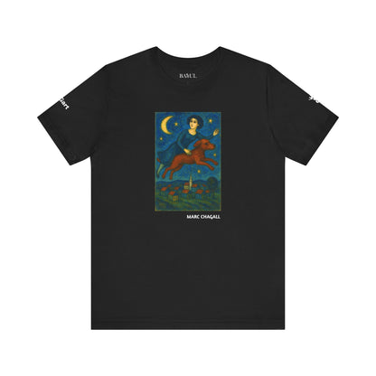 T-Shirt unisex  DOGART - MARC CHAGALL - Un dipinto iconico rivisitato con i cani