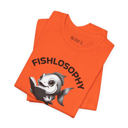 Fishlosophy Unisex Jersey Maglietta a maniche corte – Vedi la vastità anche in piccoli spazi.