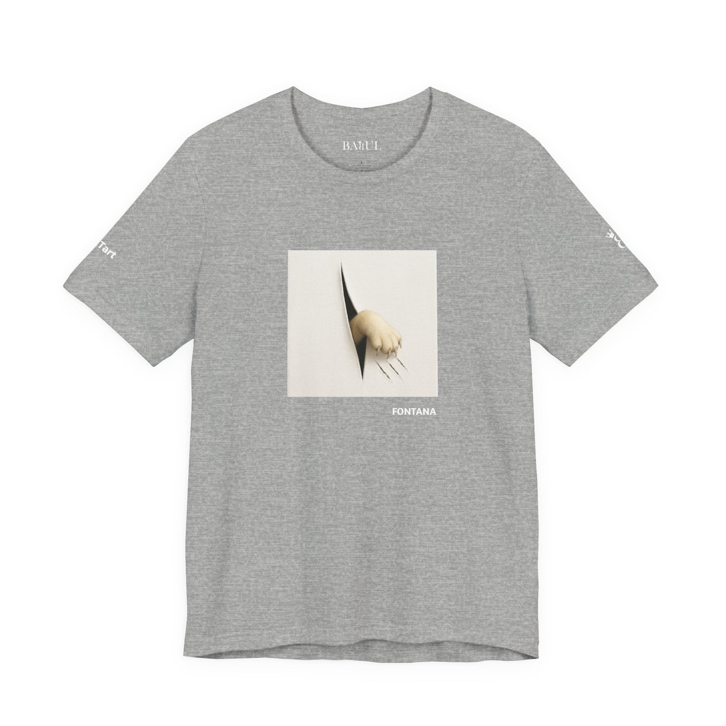 T-shirt unisex CATART - FONTANA - Un dipinto iconico rivisitato con i gatti