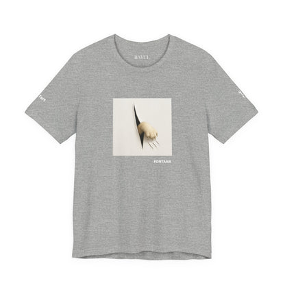 T-shirt unisex CATART - FONTANA - Un dipinto iconico rivisitato con i gatti