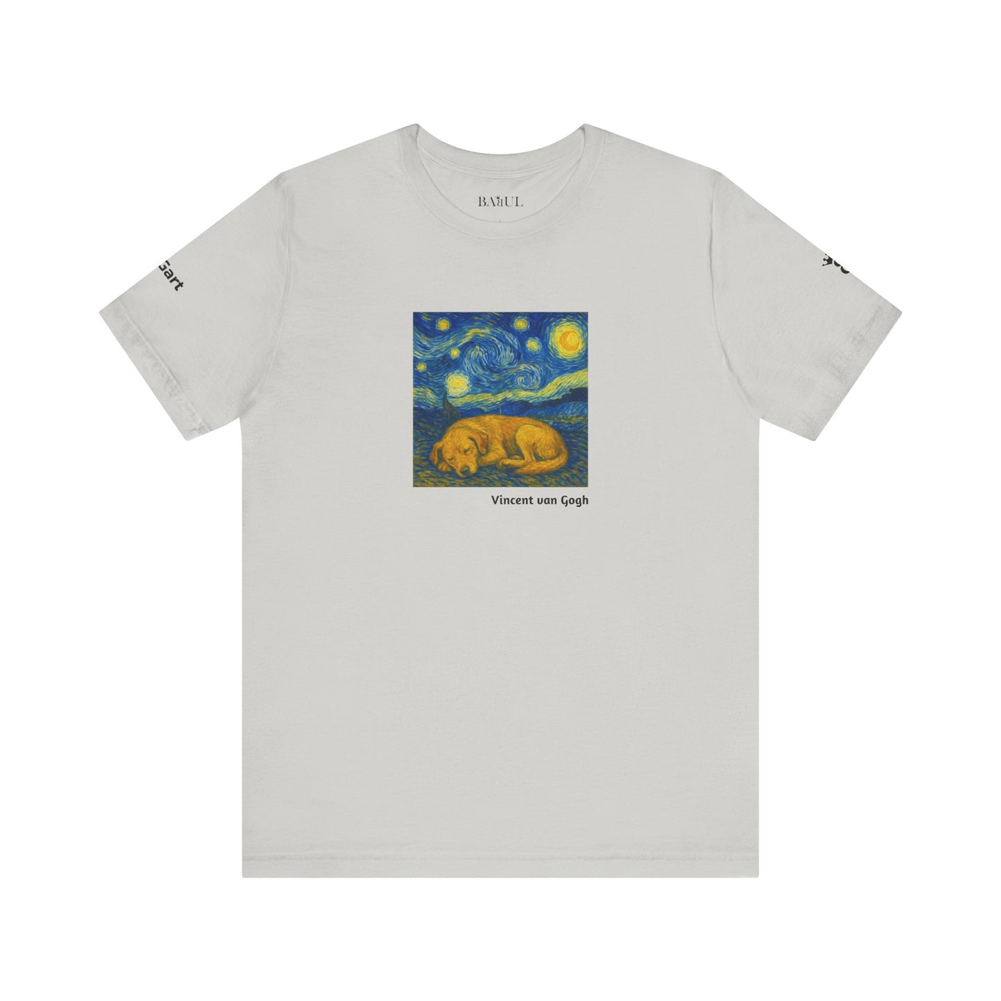 Unisex T-Shirt con cane DOGART  - VAN GOGH - Un dipinto iconico rivisitato con i cani