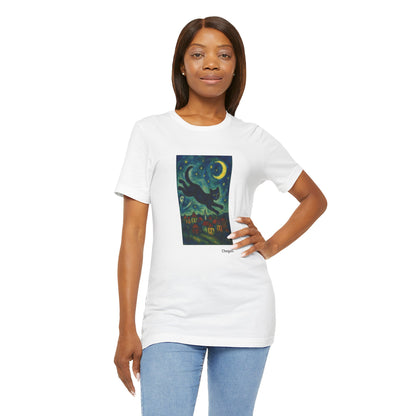 T-shirt unisex CATART - MARC CHAGALL - Un dipinto iconico rivisitato con i gatti