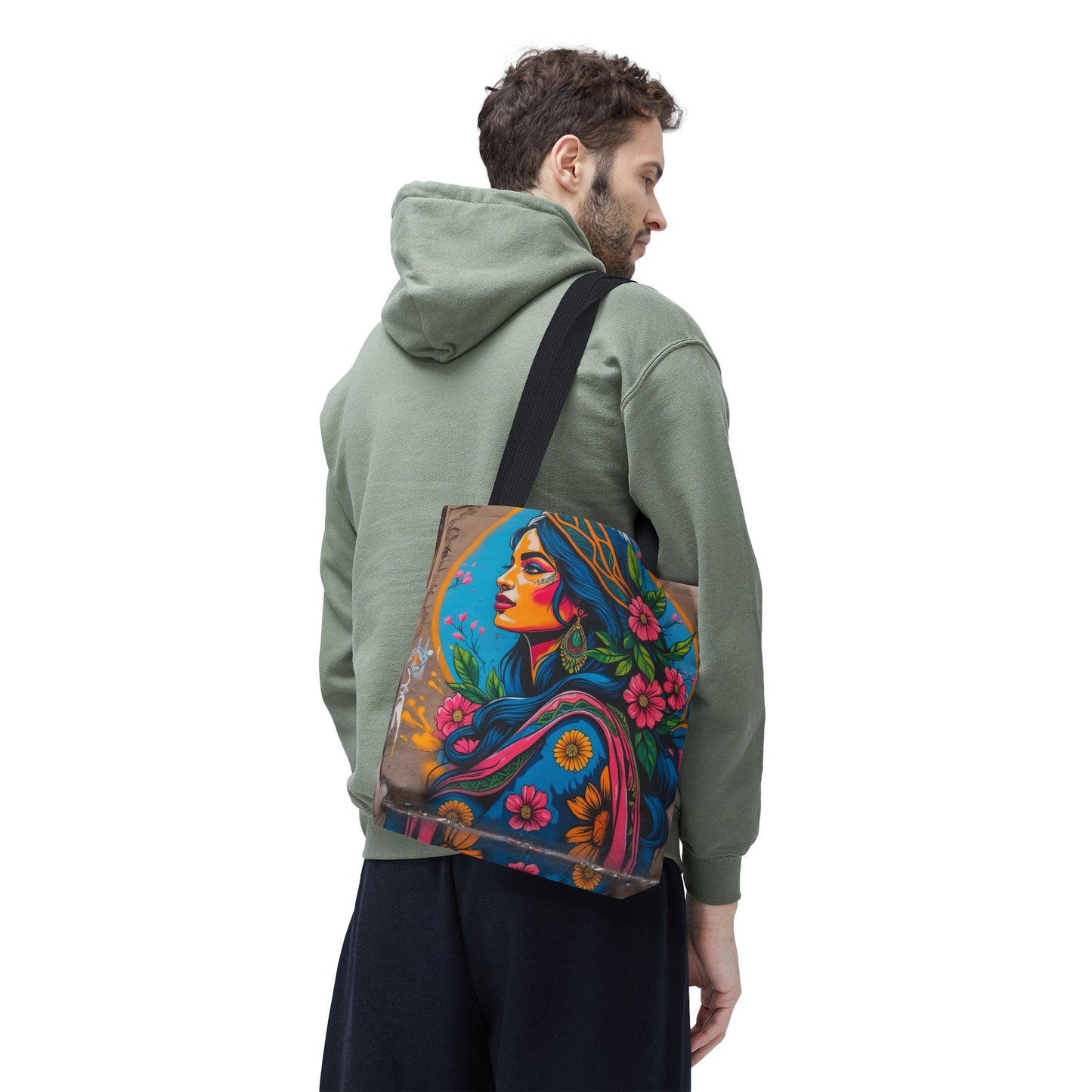 Artistic Surge - Eco-Friendly Canvas Tote Bag - FLOWERING WOMAN