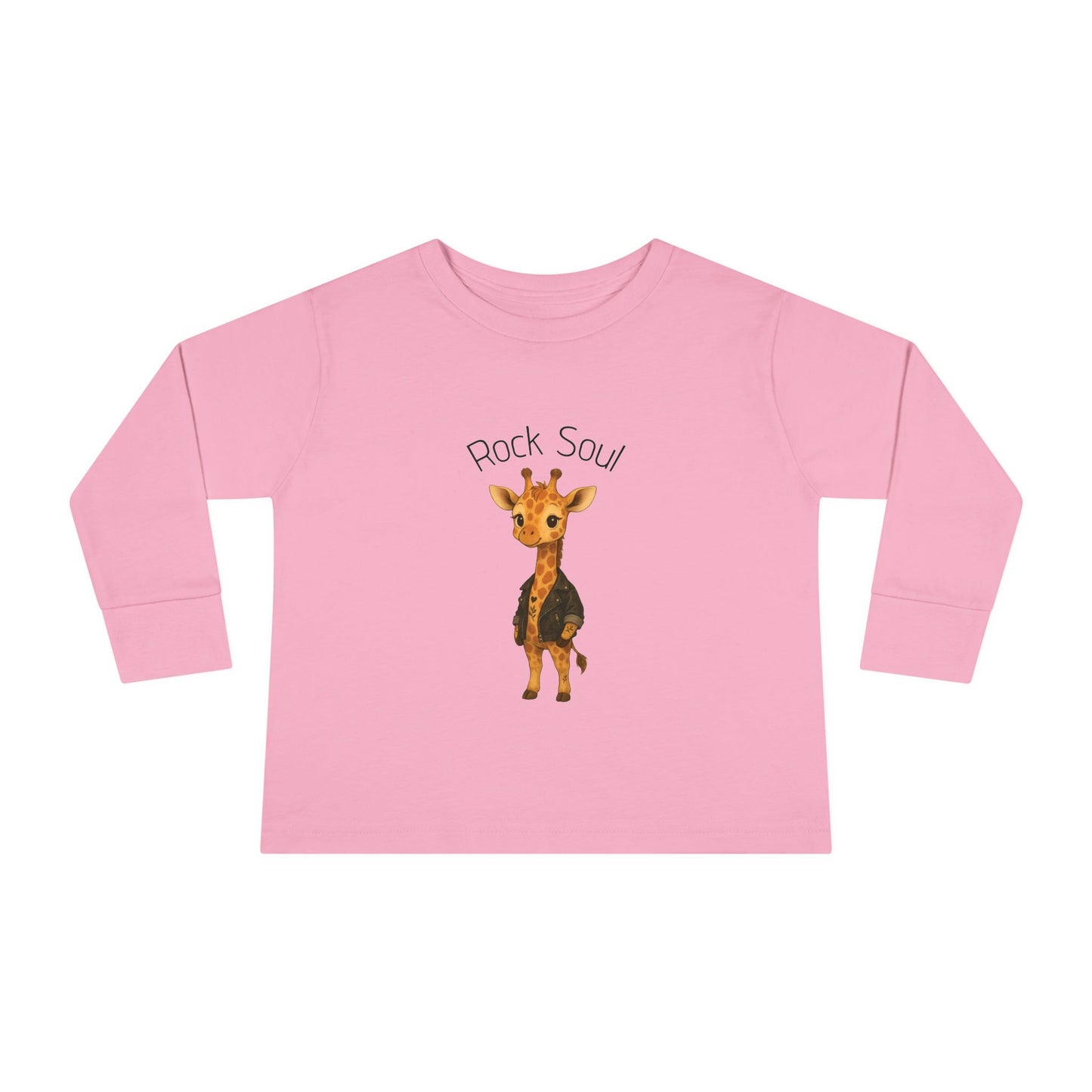 Magliette Rock Soul per bambini - Giraffa - Animali dolci con un ritmo ribelle