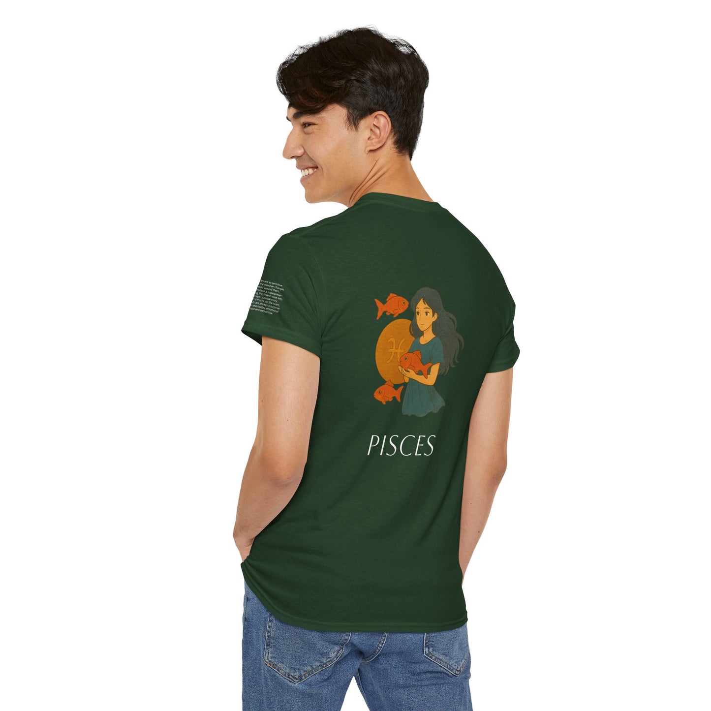 PESCI - T-shirt Zodiacali da sogno: la magia delle stelle in stile Ghibli