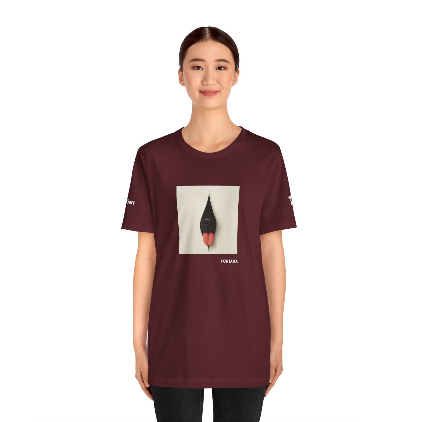 T-Shirt unisex  DOGART - FONTANA - Un dipinto iconico rivisitato con i cani