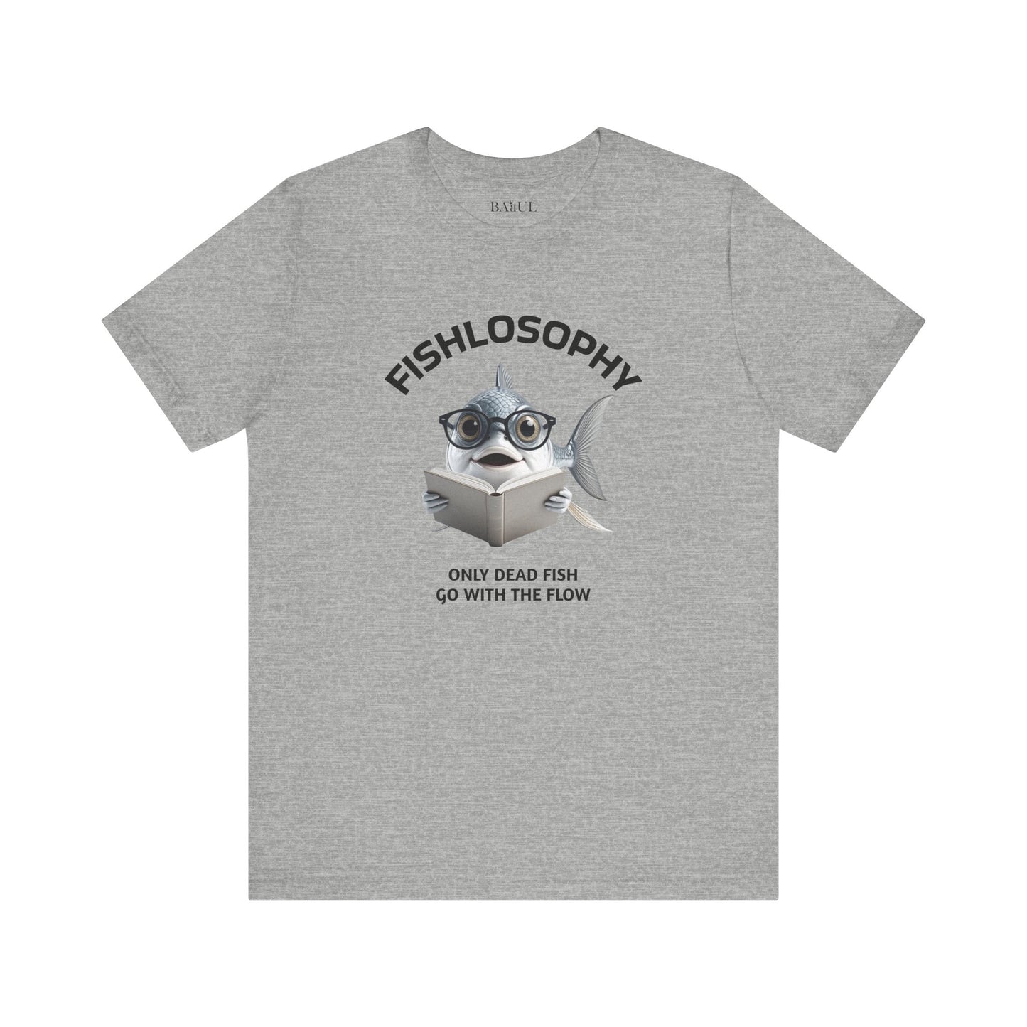 Fishlosophy Unisex Jersey Maglietta a maniche corte – Le profondità dell'oceano non sono per i deboli di cuore.