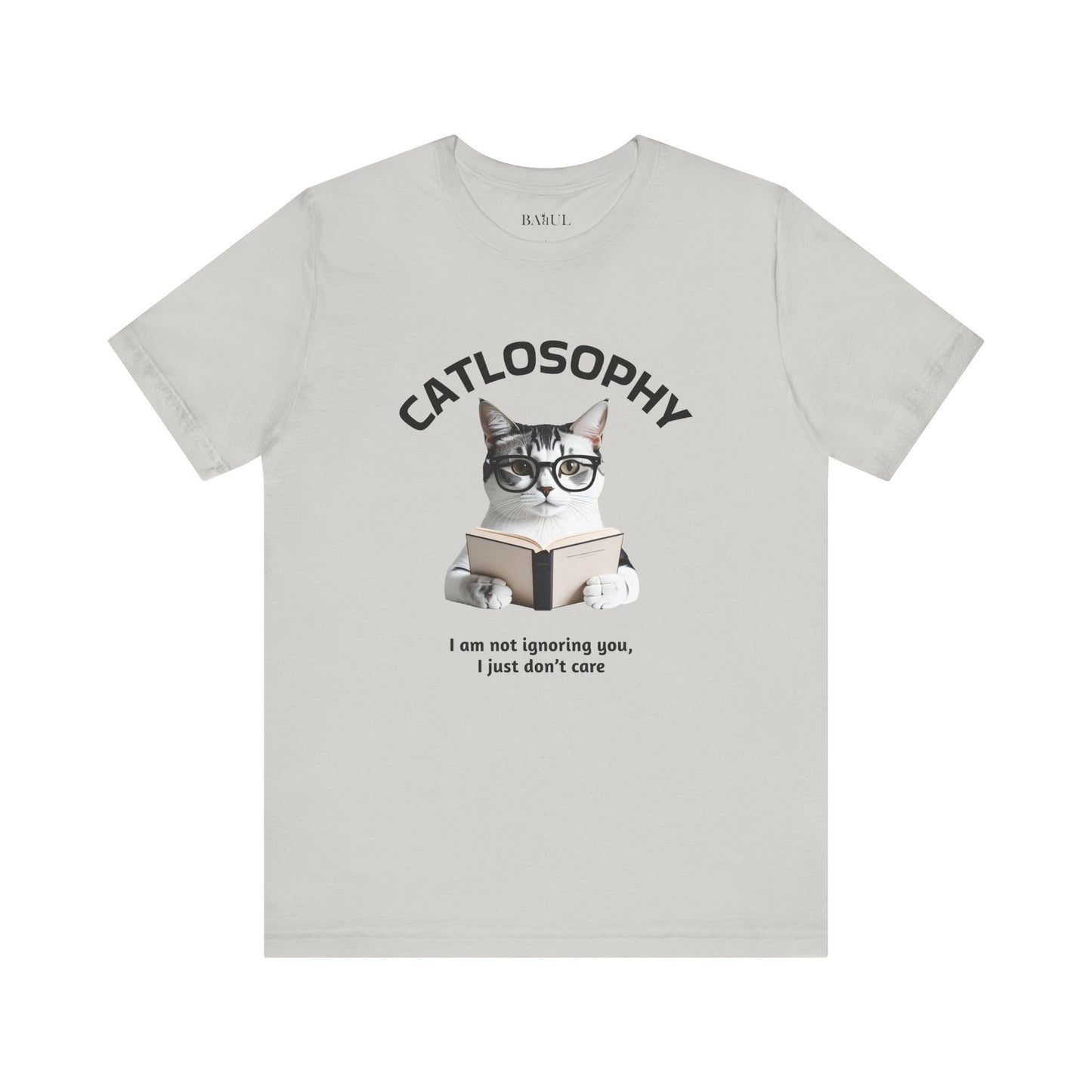 Catlosophy Unisex Jersey Maglietta a maniche corte – Design "Non ti sto ignorando, solo che non me ne frega niente"