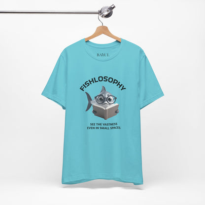 Fishlosophy Unisex Jersey Maglietta a maniche corte – Vedi la vastità anche in spazi ristretti.