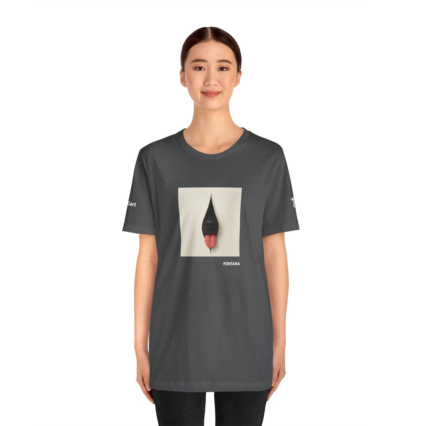 T-Shirt unisex  DOGART - FONTANA - Un dipinto iconico rivisitato con i cani