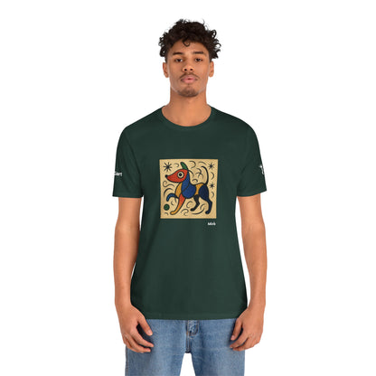 T-Shirt unisex  DOGART - MIRO - Dipinto iconico rivisitato con i cani