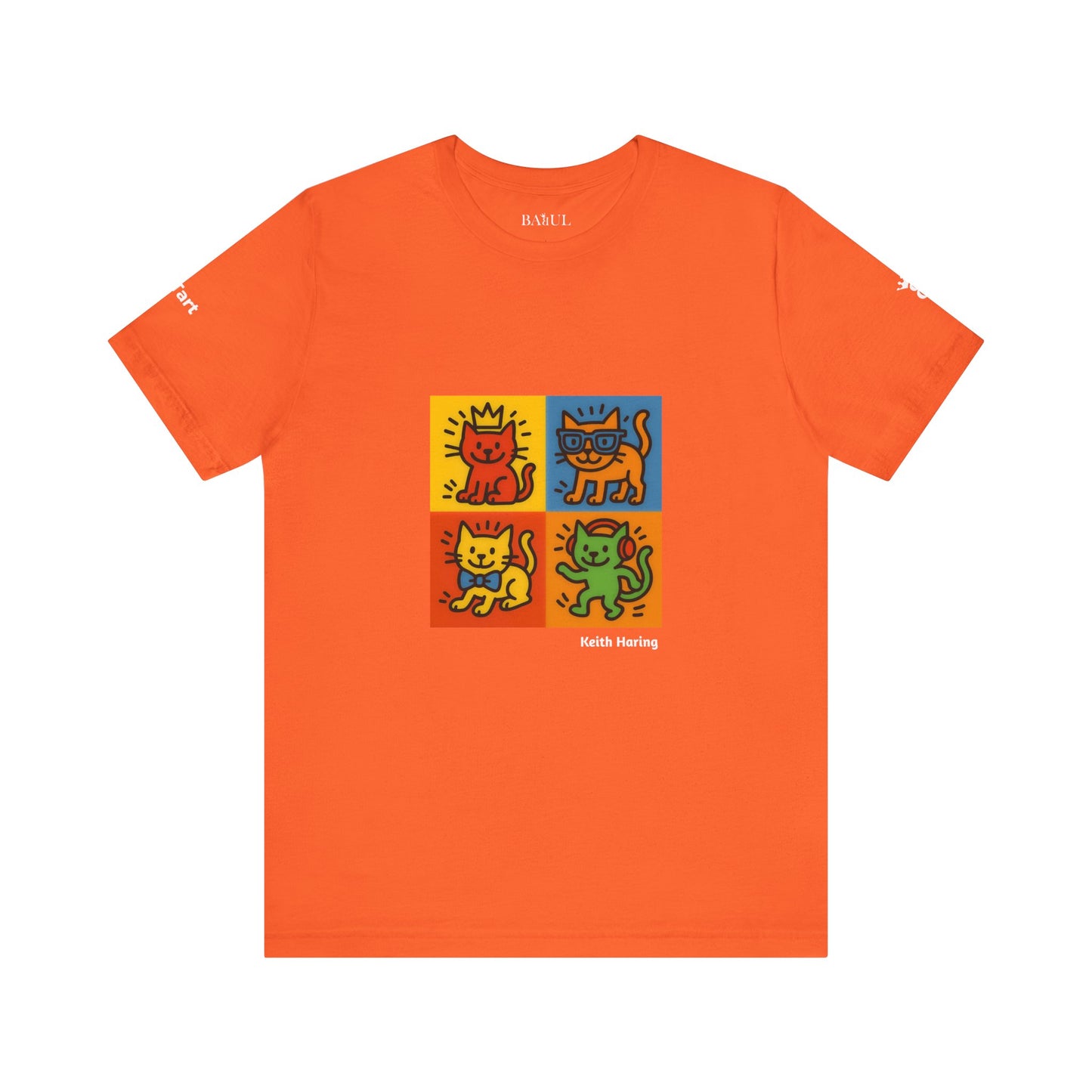 T-shirt unisex CATART - KEITH HARING - Un dipinto iconico rivisitato con i gatti