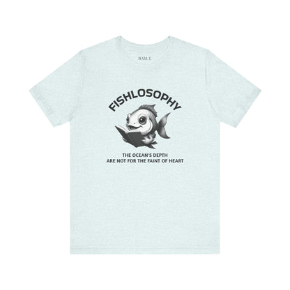 Fishlosophy Unisex Jersey Maglietta a maniche corte – Vedi la vastità anche in piccoli spazi.