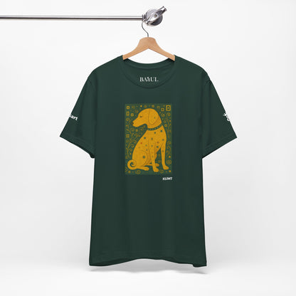 Unisex T-Shirt con cane DOGART  - KLIMT - Dipinto iconico rivisitato con i cani