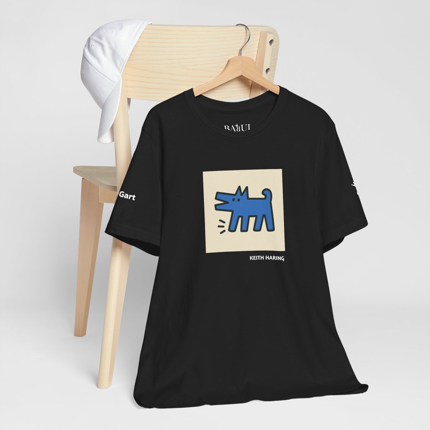Unisex T-Shirt con cane DOGART  - KEITH HARING - Dipinto iconico rivisitato con i cani