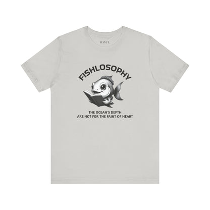 Fishlosophy Unisex Jersey Maglietta a maniche corte – Vedi la vastità anche in piccoli spazi.