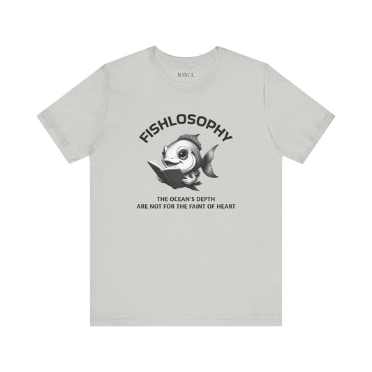 Fishlosophy Unisex Jersey Maglietta a maniche corte – Vedi la vastità anche in piccoli spazi.