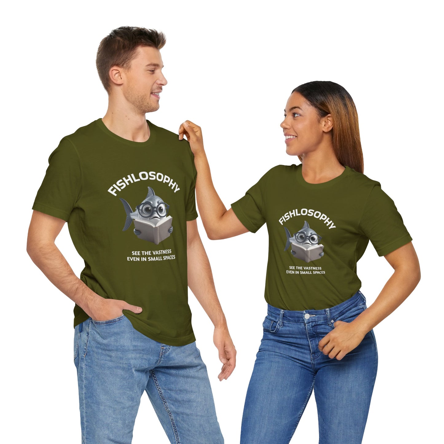 Fishlosophy Unisex Jersey Maglietta a maniche corte – Vedi la vastità anche in spazi ristretti.