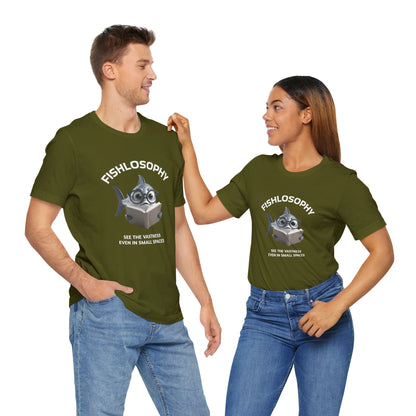 Fishlosophy Unisex Jersey Maglietta a maniche corte – Vedi la vastità anche in spazi ristretti.