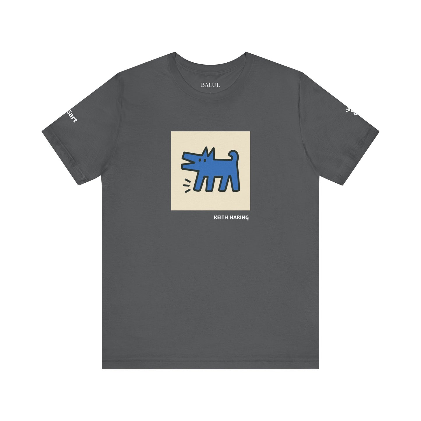 Unisex T-Shirt con cane DOGART  - KEITH HARING - Dipinto iconico rivisitato con i cani