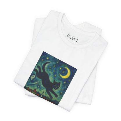 T-shirt unisex CATART - MARC CHAGALL - Un dipinto iconico rivisitato con i gatti