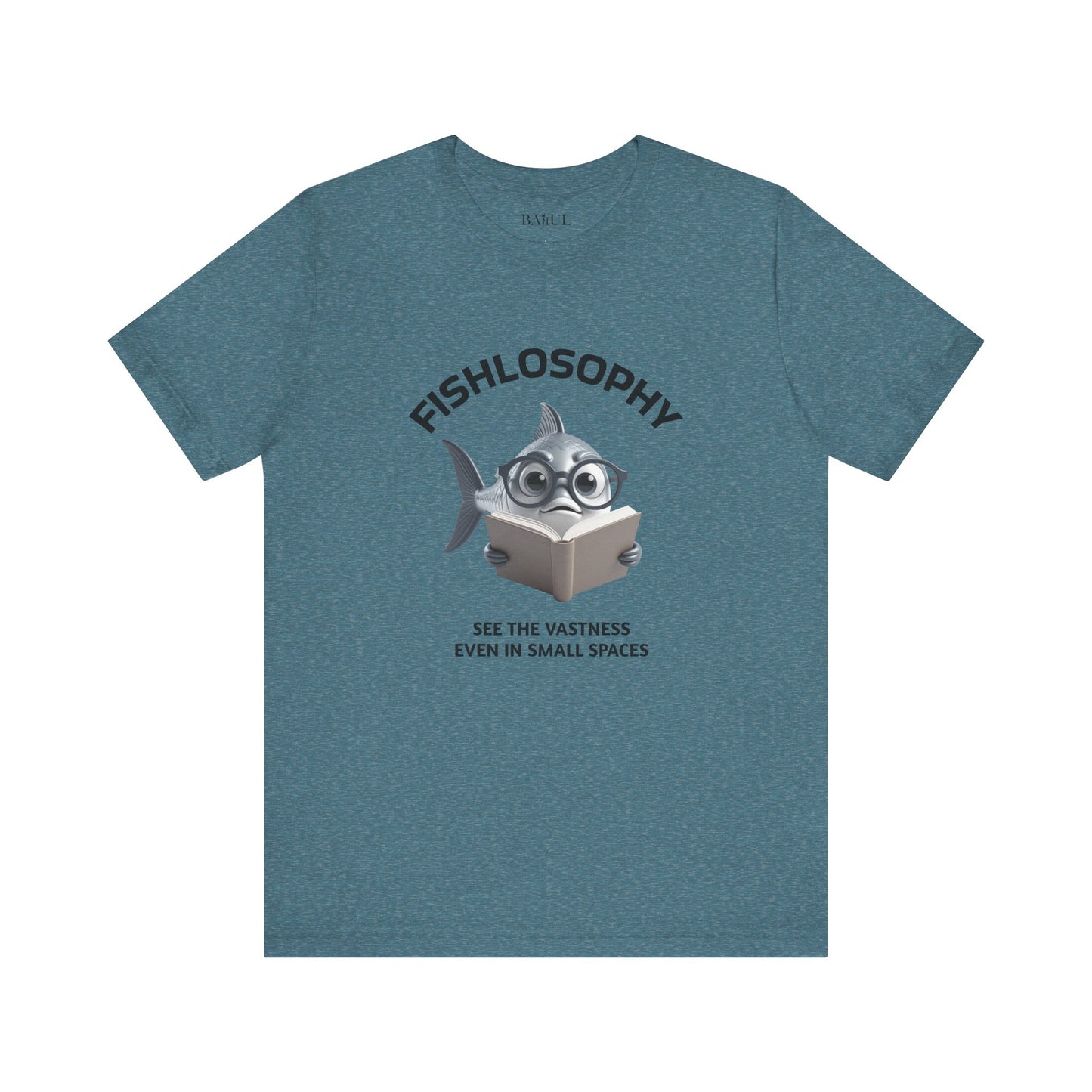 Fishlosophy Unisex Jersey Maglietta a maniche corte – Vedi la vastità anche in spazi ristretti.