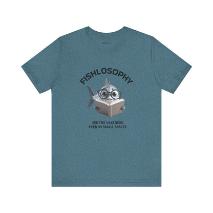 Fishlosophy Unisex Jersey Maglietta a maniche corte – Vedi la vastità anche in spazi ristretti.
