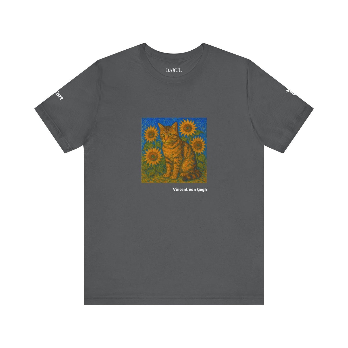 T-shirt unisex CATART - Vincent van Gogh - Un dipinto iconico rivisitato con i gatti