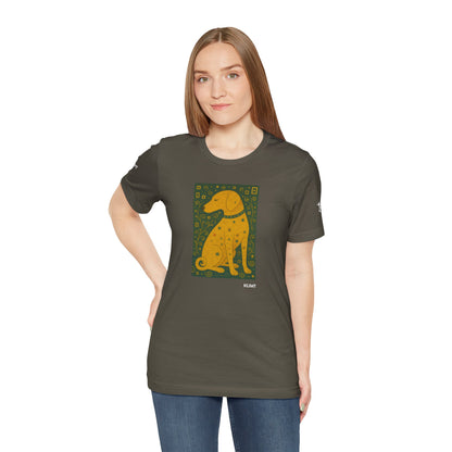 Unisex T-Shirt con cane DOGART  - KLIMT - Dipinto iconico rivisitato con i cani