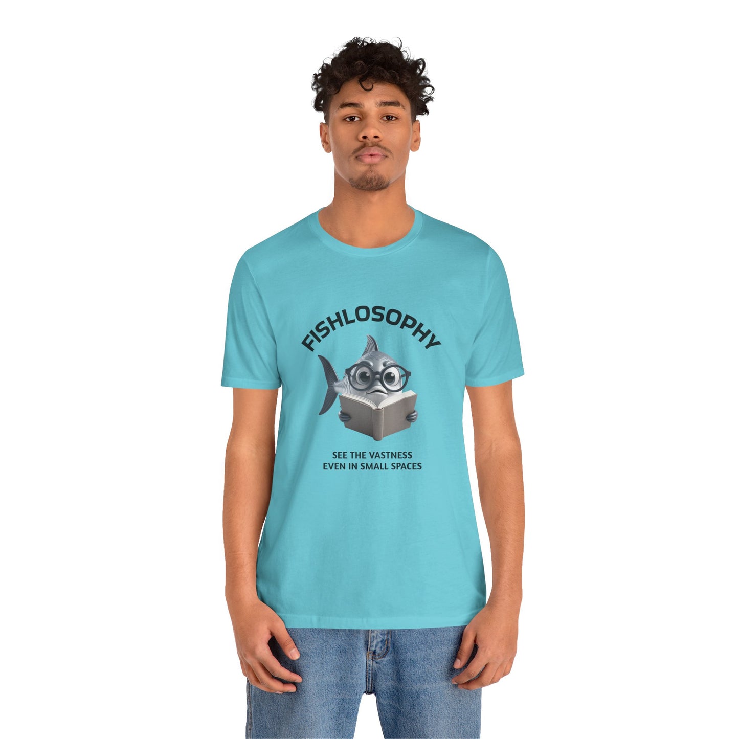 Fishlosophy Unisex Jersey Maglietta a maniche corte – Vedi la vastità anche in spazi ristretti.